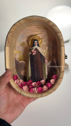 St. Therese of Lisieux - MADE TO ORDER Altar Piece | Catholic Altar Decor | Handmade Catholic Gift