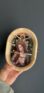 St. Dymphna - MADE TO ORDER Altar Piece | Catholic Altar Decor | Handmade Catholic Gift