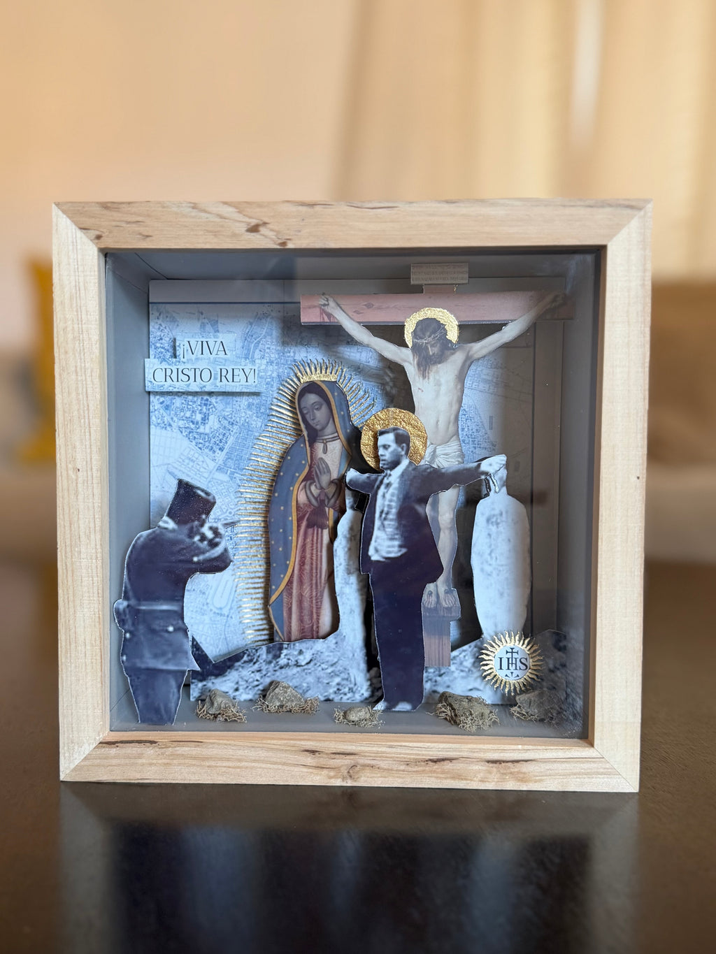 St. Father Miguel Pro- MADE TO ORDER Altar Piece | Catholic Altar Decor | Handmade Catholic Gift (Copy)