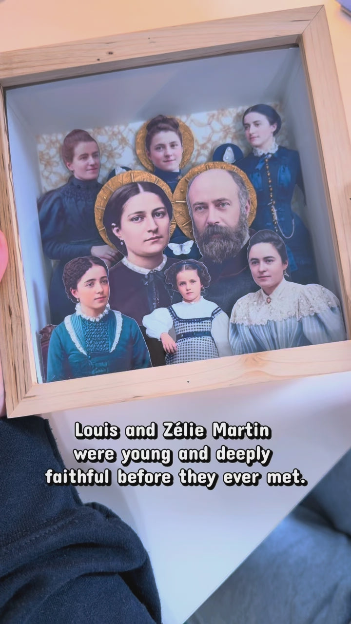 The Martin Family (St Louis & Zelie)  - MADE TO ORDER Altar Piece | Catholic Altar Decor | Handmade Catholic Gift