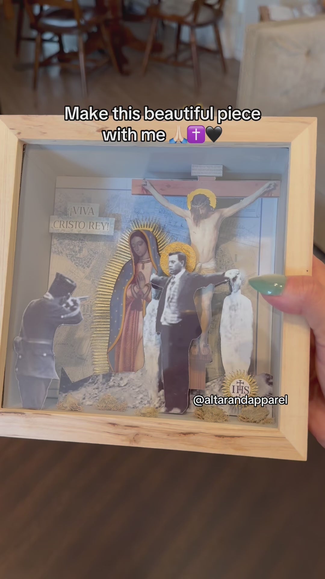 St. Father Miguel Pro- MADE TO ORDER Altar Piece | Catholic Altar Decor | Handmade Catholic Gift (Copy)
