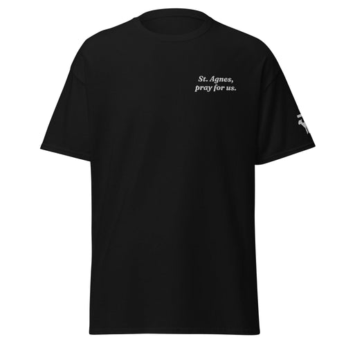 St. Agnes Unisex Embroidered T-Shirt – White - Altar and Apparel - T - SHIRT
