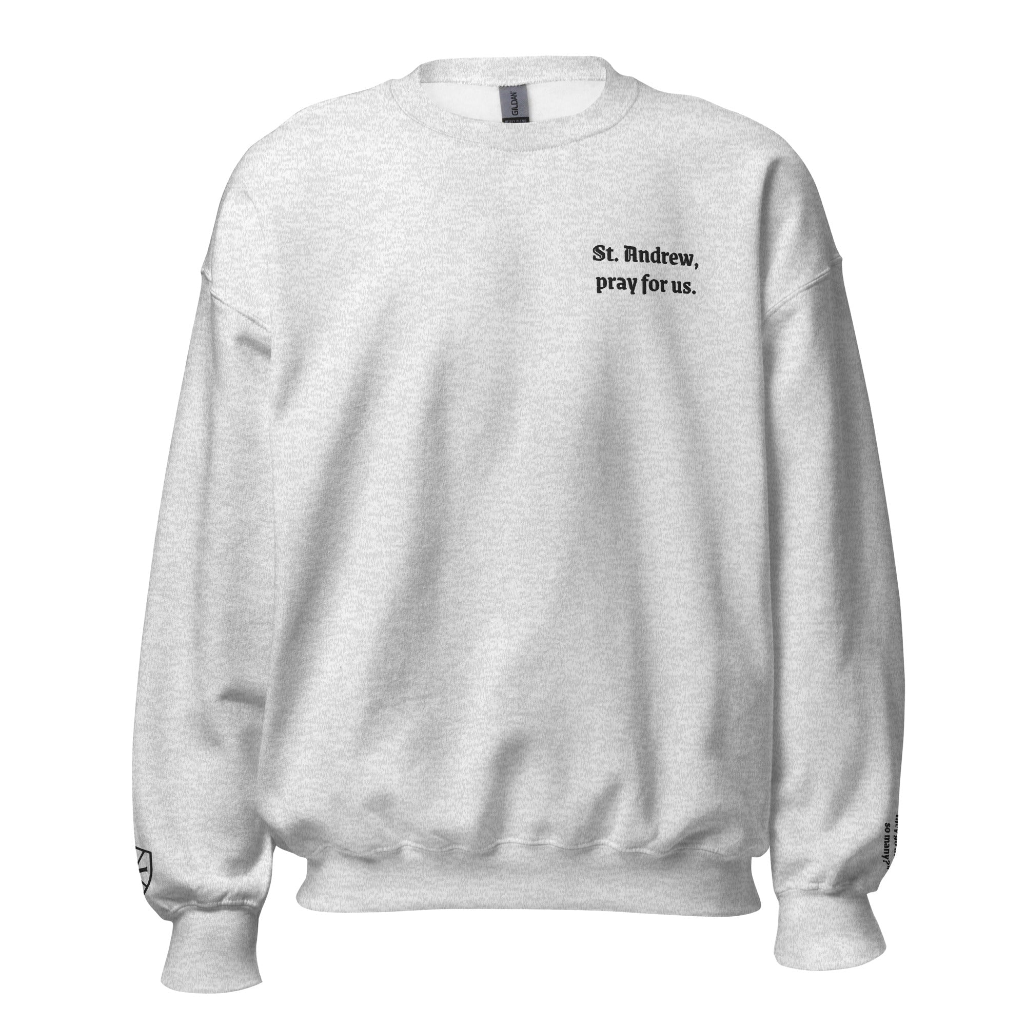 St. Andrew Unisex Embroidered Sweatshirt – Black - Altar and Apparel - T - SHIRT