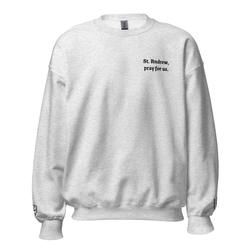 St. Andrew Unisex Embroidered Sweatshirt – Black - Altar and Apparel - T - SHIRT