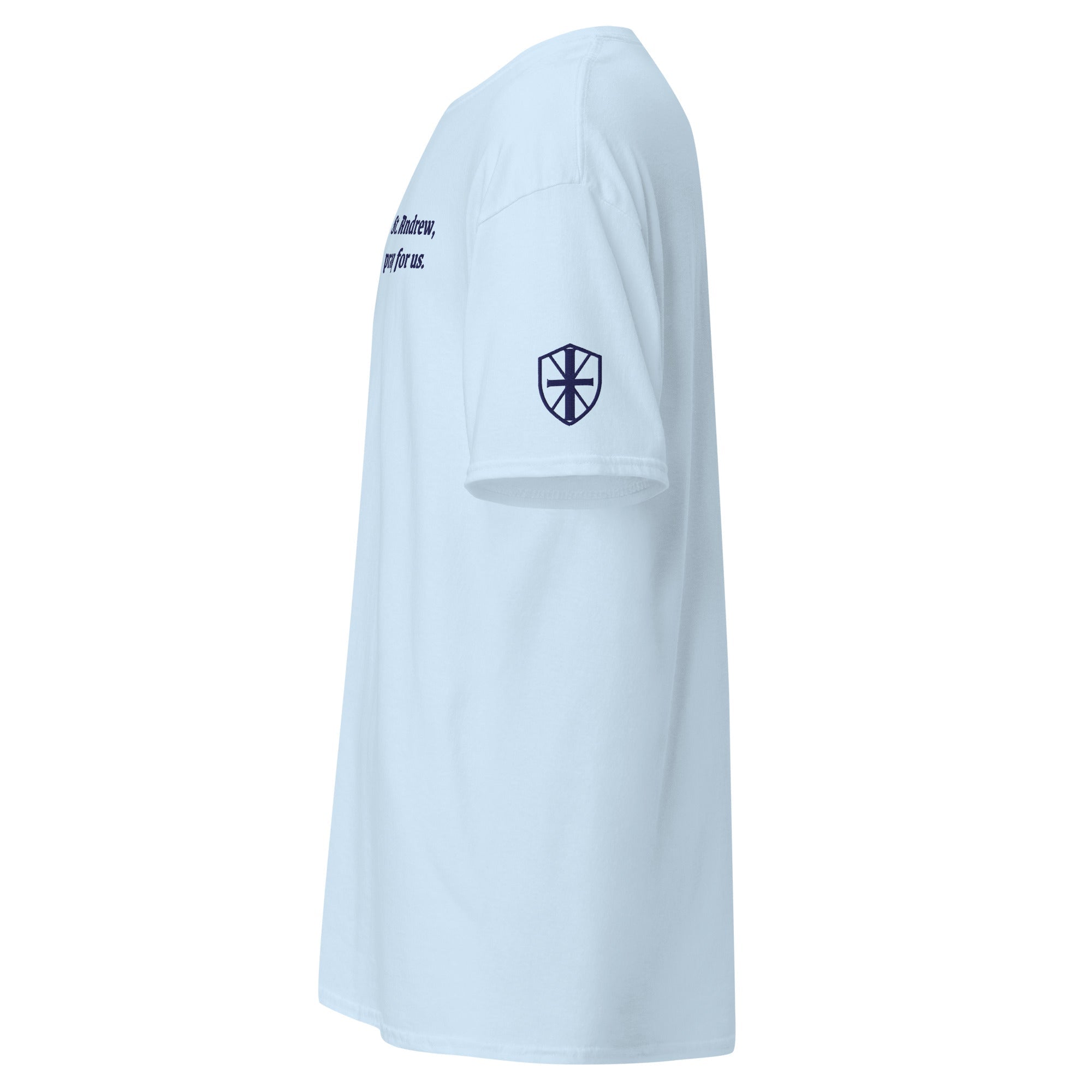St. Andrew Unisex Embroidered T-Shirt – Navy Blue - Altar and Apparel - T - SHIRT