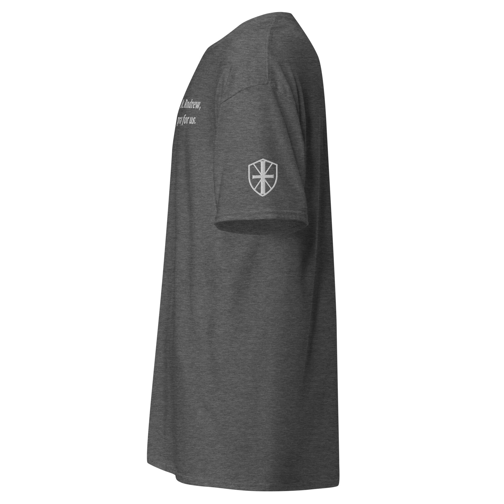 St. Andrew Unisex Embroidered T-Shirt – White - Altar and Apparel - T - SHIRT