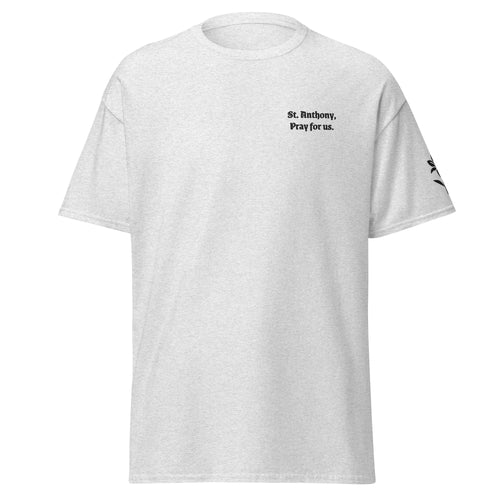 St. Anthony Unisex Embroidered T-Shirt – Black - Altar and Apparel - T - SHIRT