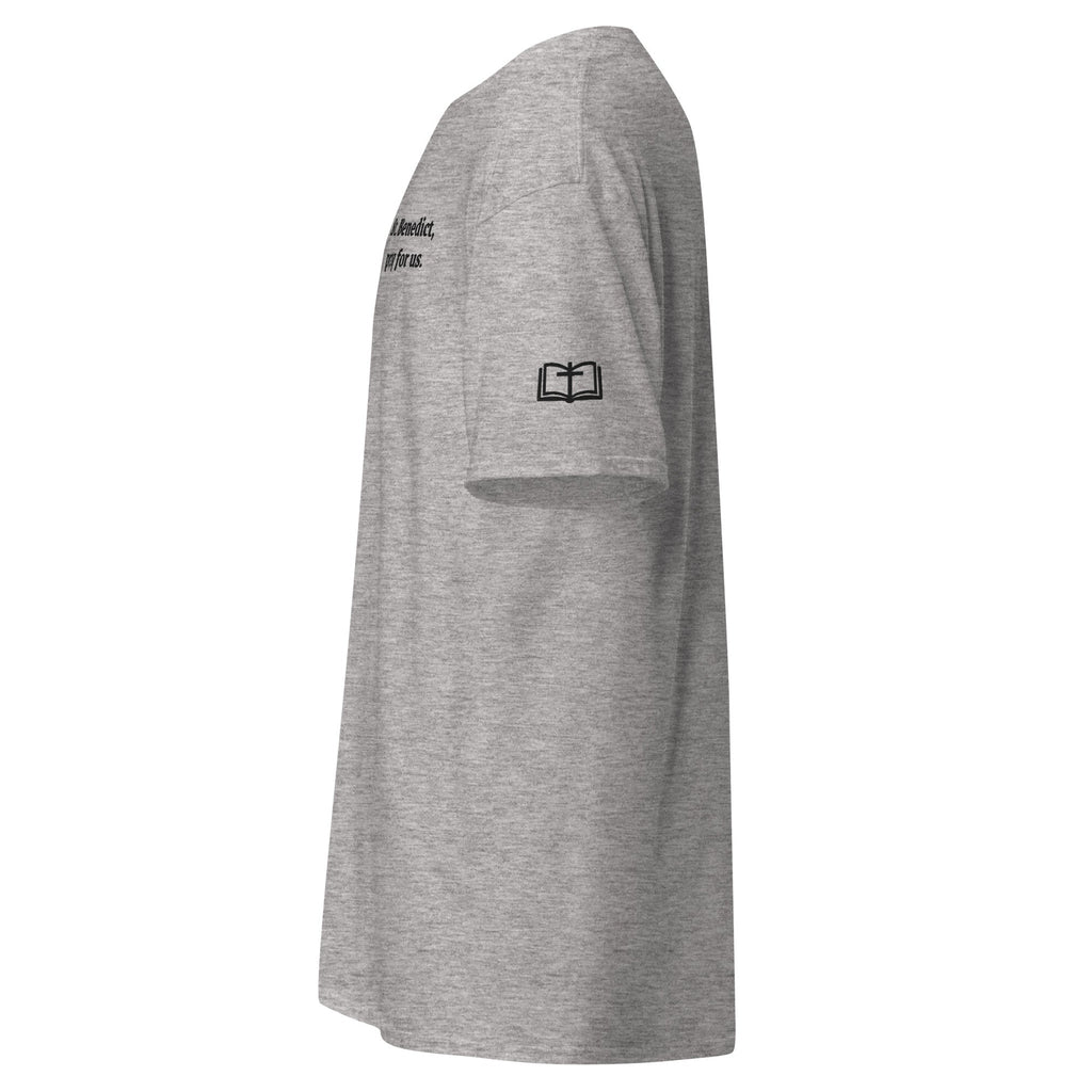 St. Benedict Unisex Embroidered T-Shirt – Black - Altar and Apparel - T - SHIRT