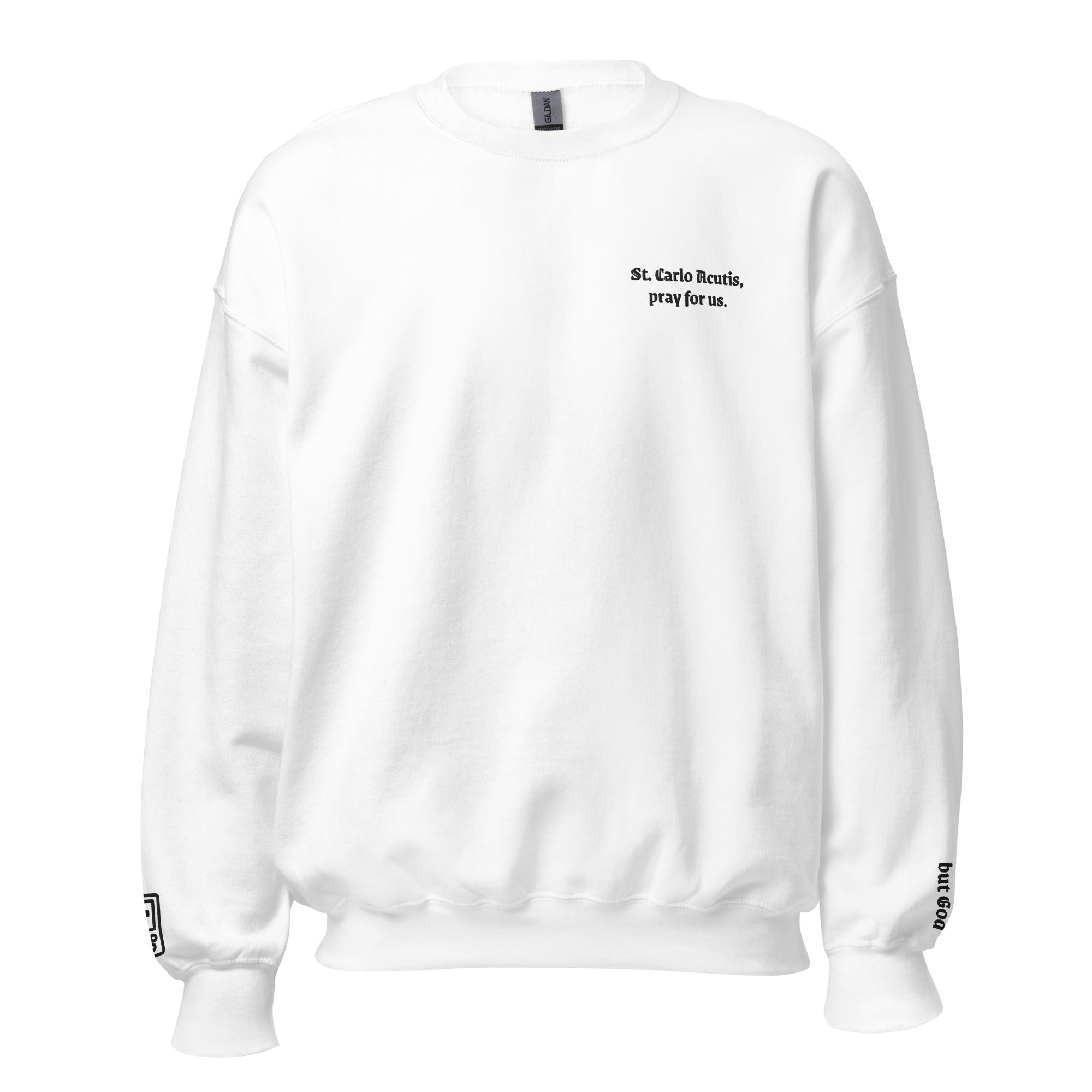 St. Carlo Acutis Unisex Embroidered Sweatshirt – Black - Altar and Apparel - T - SHIRT