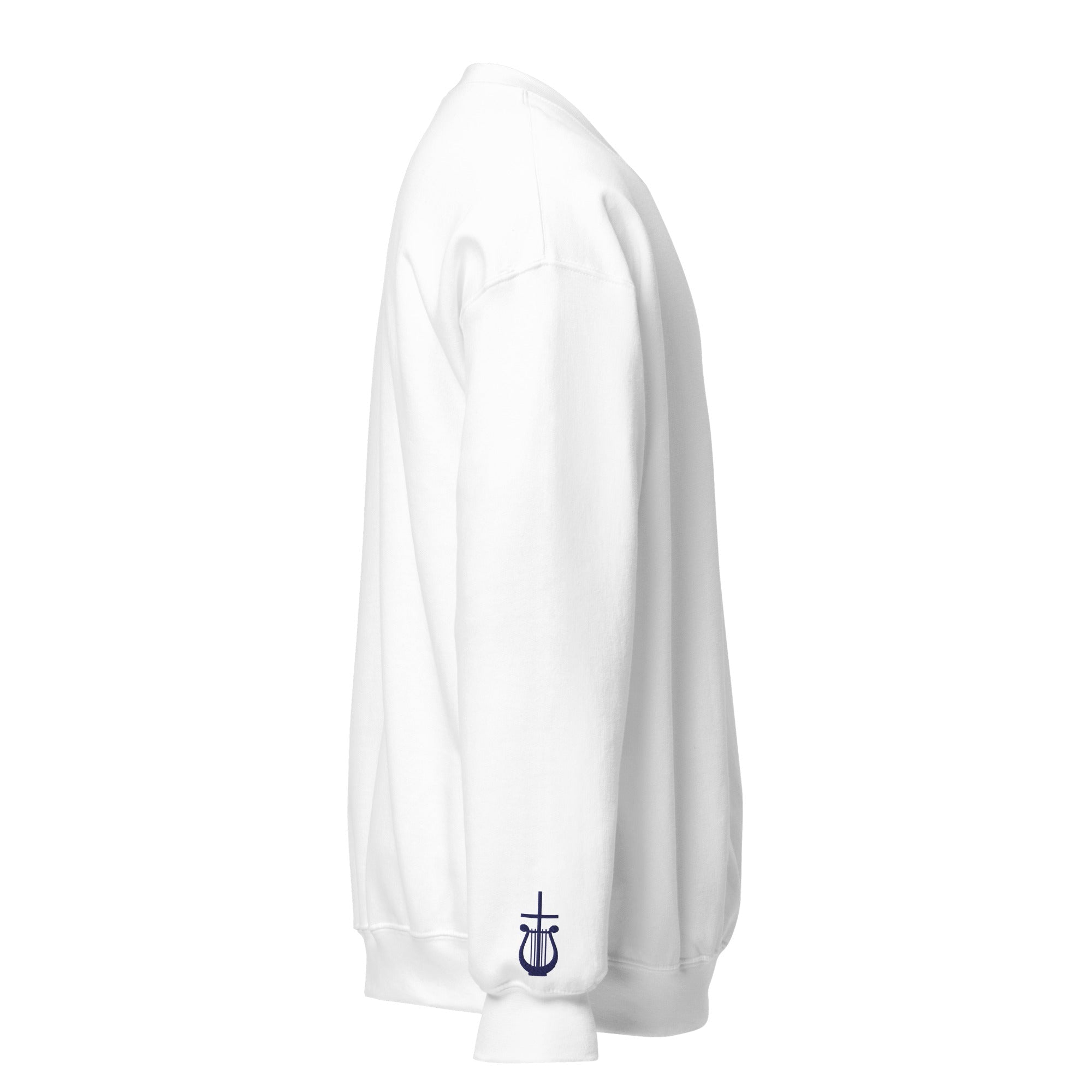 St. Cecilia Unisex Embroidered Sweatshirt – Navy Blue - Altar and Apparel - T - SHIRT