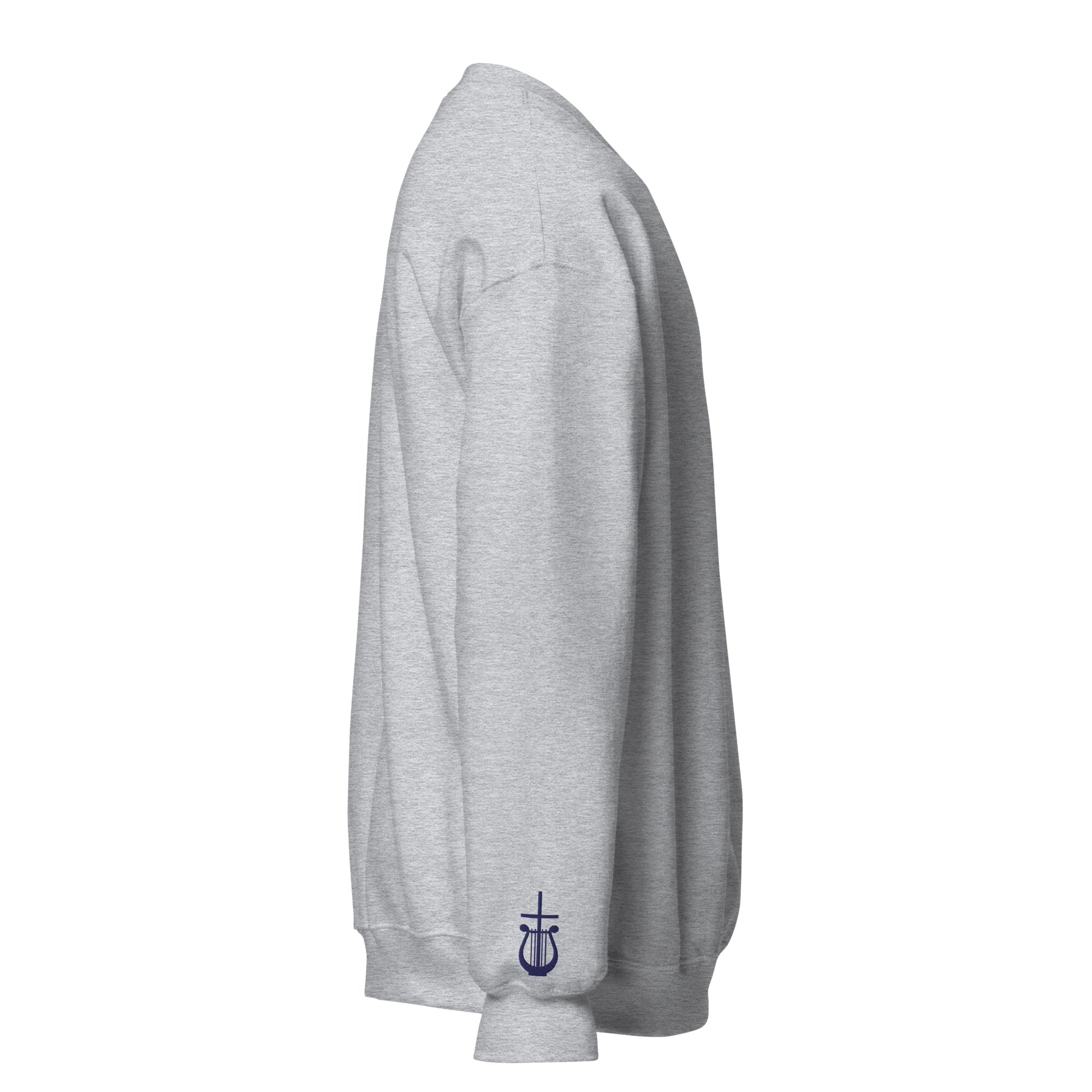 St. Cecilia Unisex Embroidered Sweatshirt – Navy Blue - Altar and Apparel - T - SHIRT