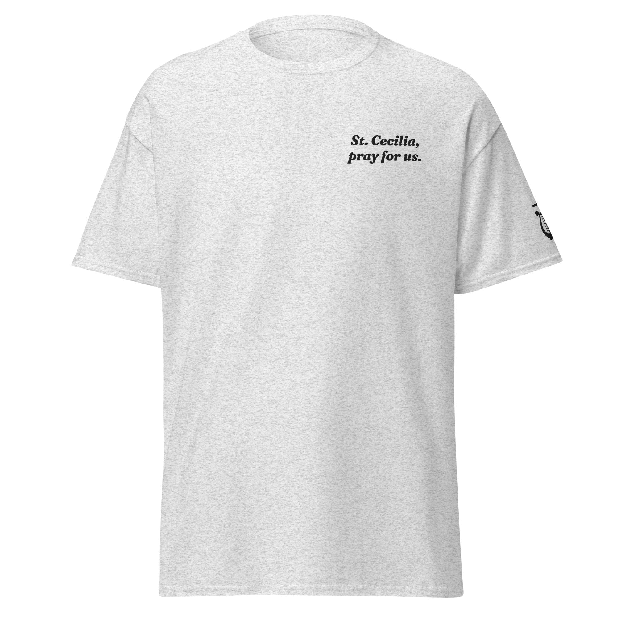 St. Cecilia Unisex Embroidered T-Shirt – Black - Altar and Apparel - T - SHIRT