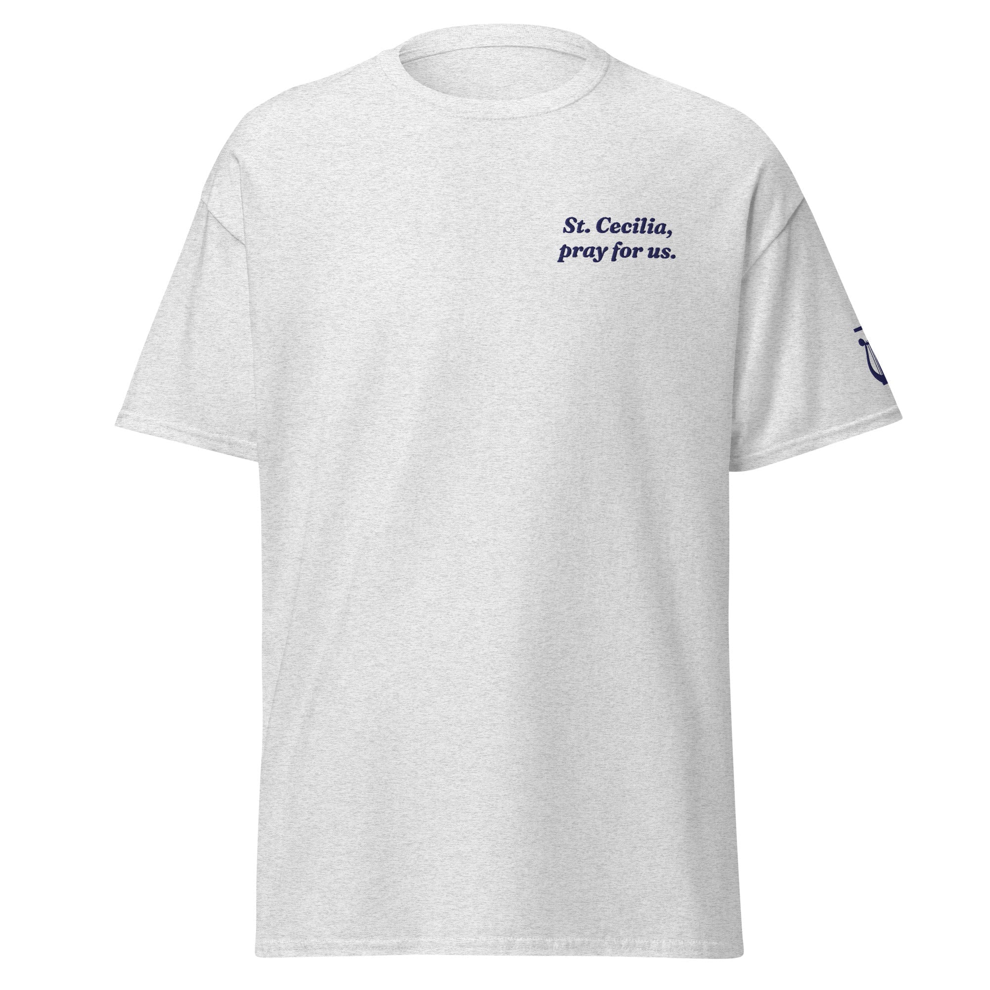 St. Cecilia Unisex Embroidered T-Shirt – Navy Blue - Altar and Apparel - T - SHIRT