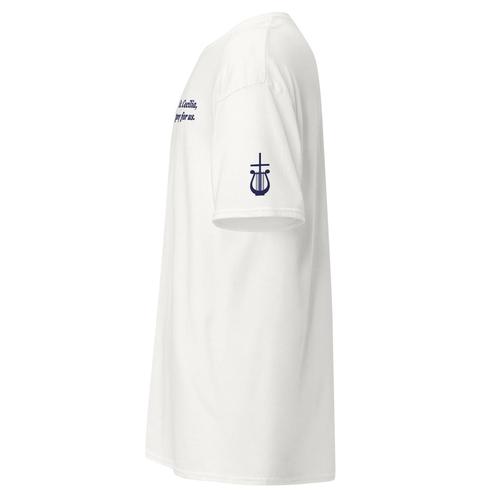 St. Cecilia Unisex Embroidered T-Shirt – Navy Blue - Altar and Apparel - T - SHIRT