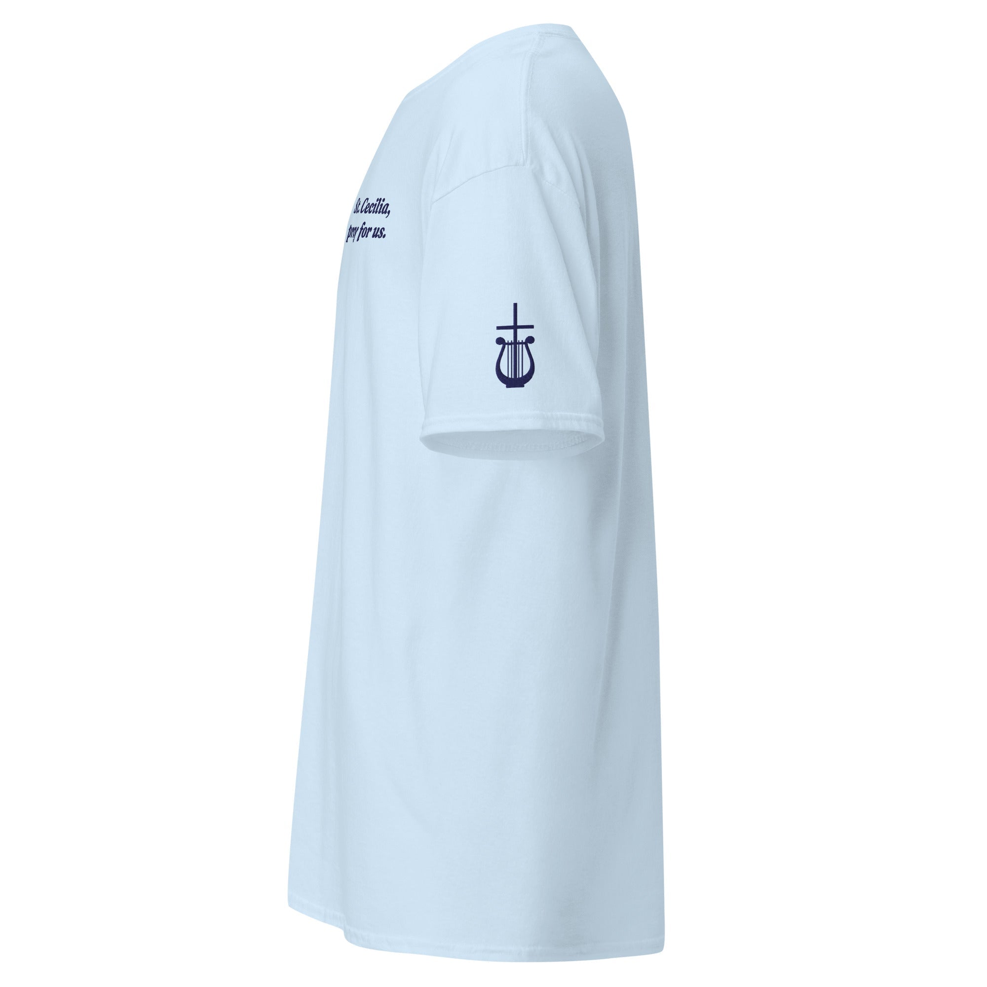St. Cecilia Unisex Embroidered T-Shirt – Navy Blue - Altar and Apparel - T - SHIRT