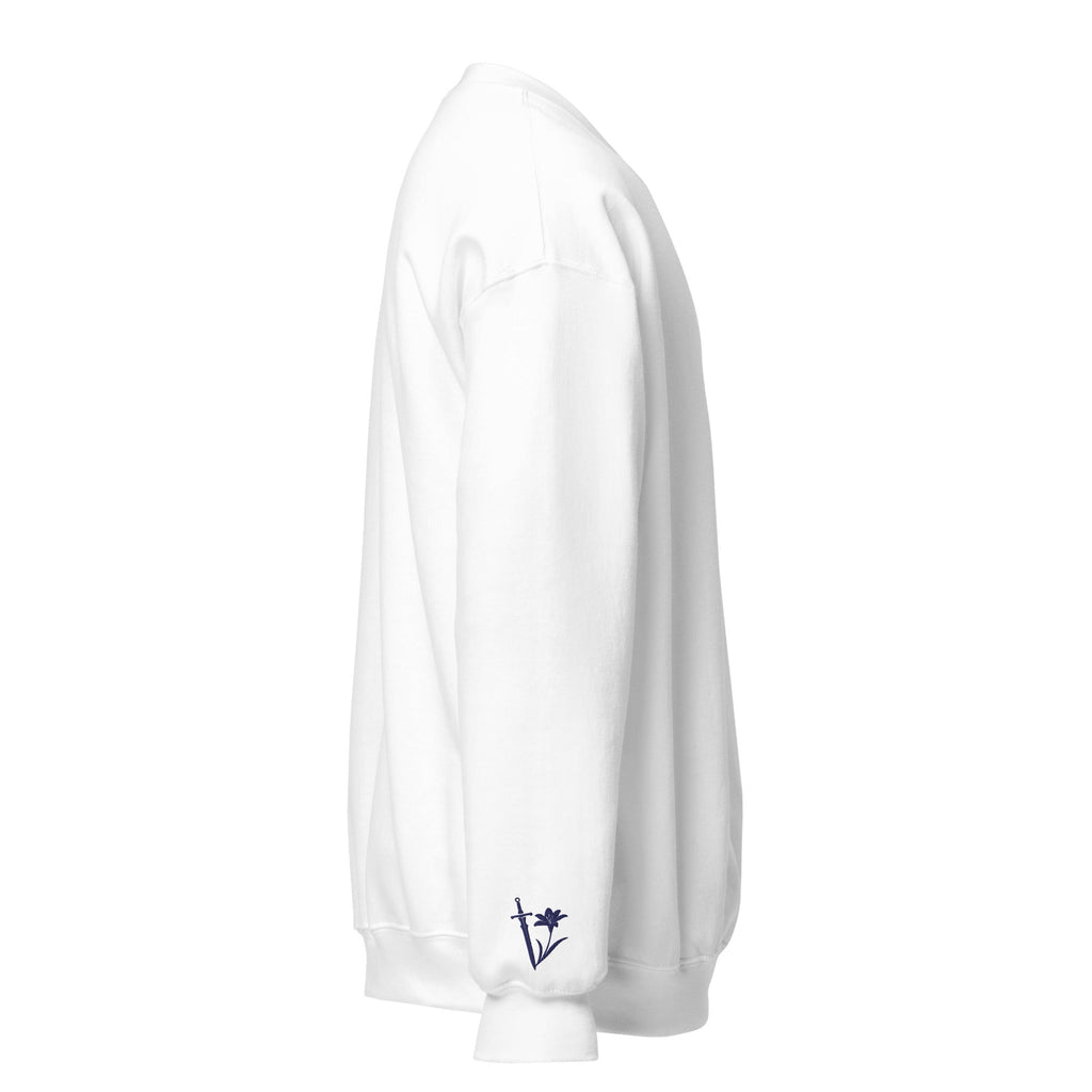 St. Dymphna Unisex Embroidered Sweatshirt – Navy Blue - Altar and Apparel - T - SHIRT