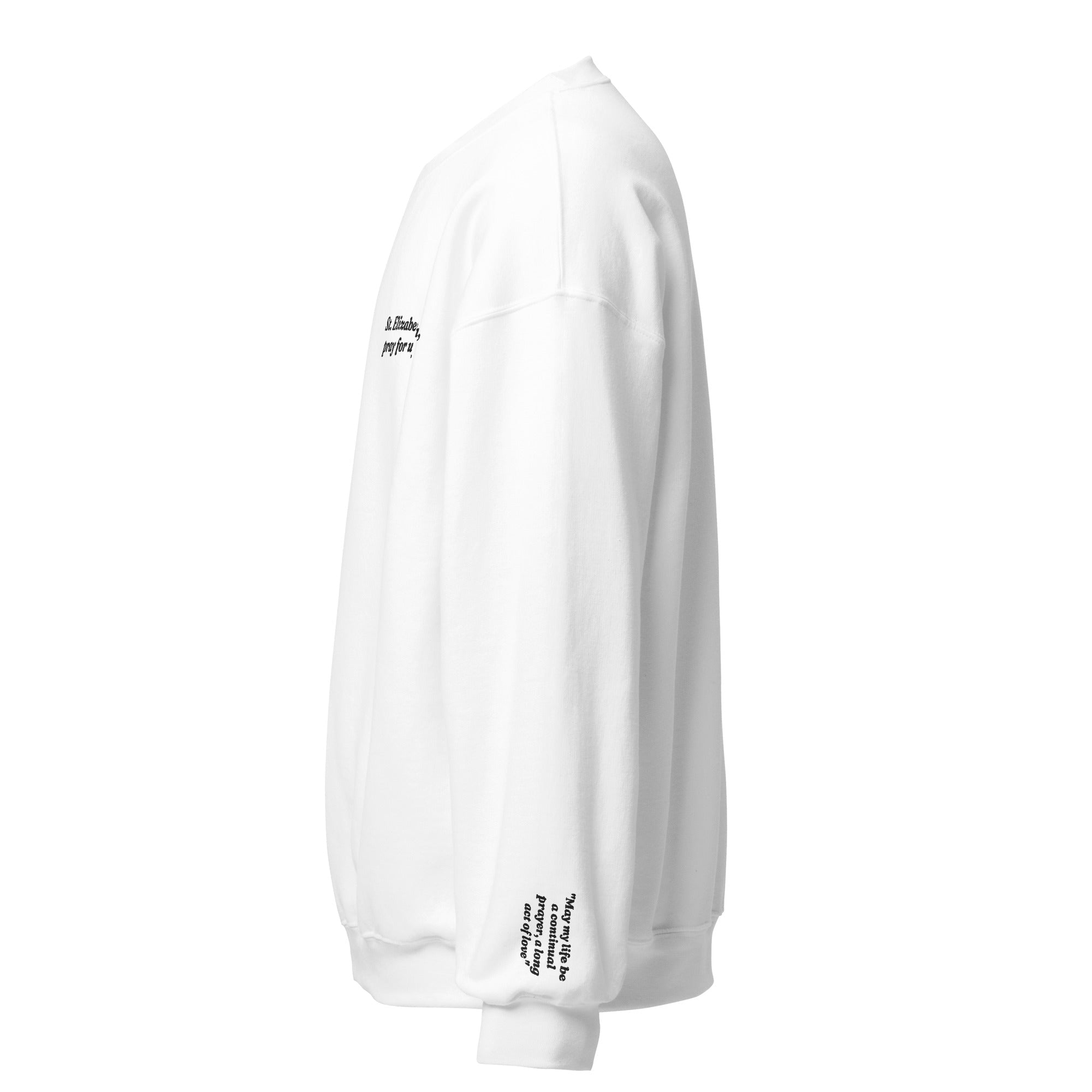 St. Elizabeth Unisex Embroidered Sweatshirt – Black - Altar and Apparel - T - SHIRT