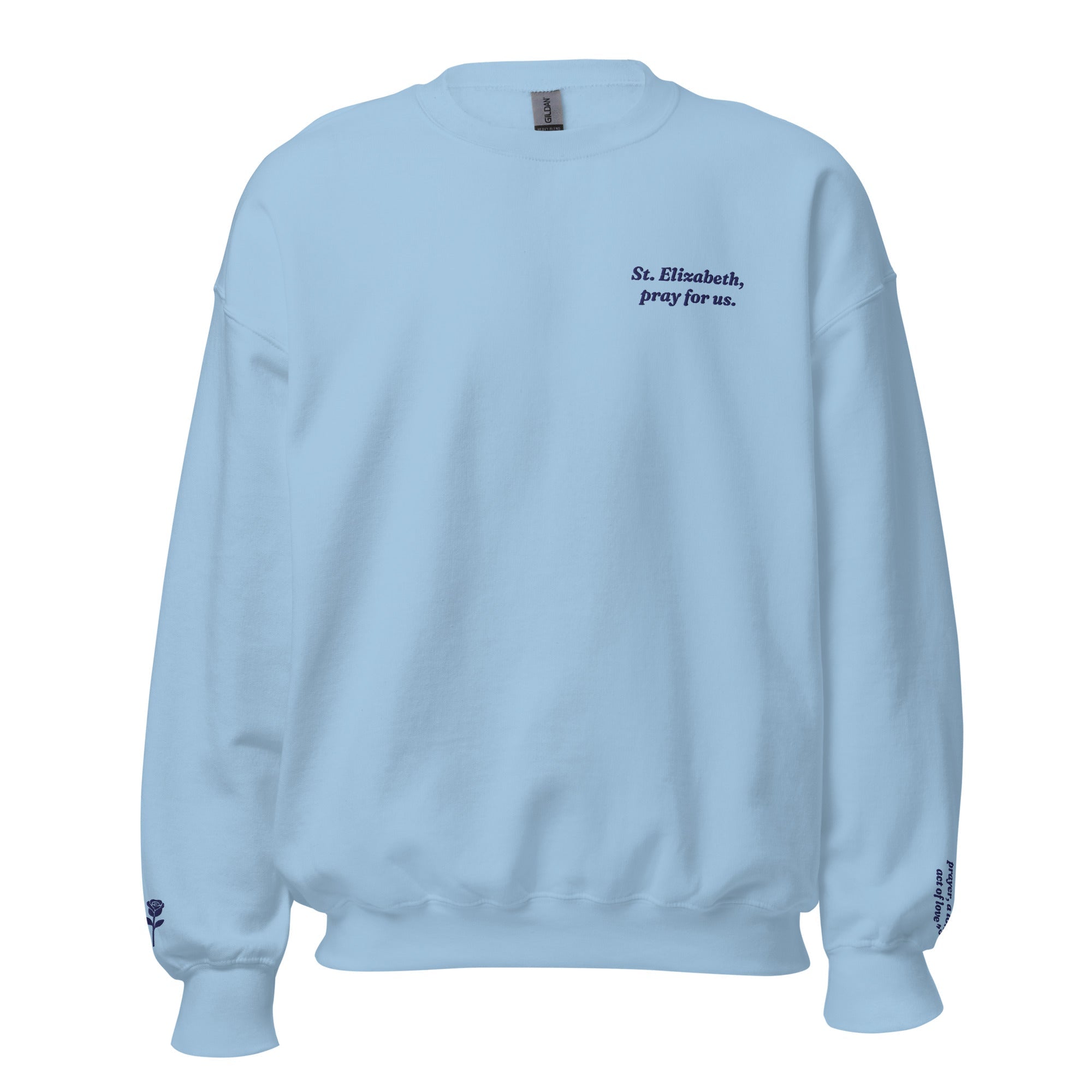 St. Elizabeth Unisex Embroidered Sweatshirt – Navy Blue - Altar and Apparel - T - SHIRT