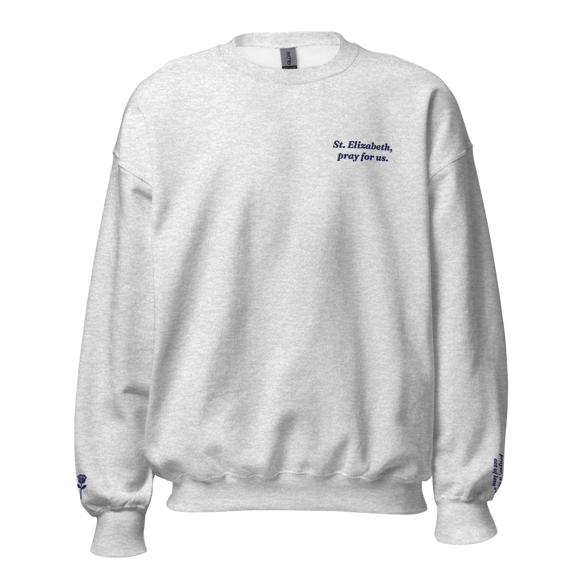 St. Elizabeth Unisex Embroidered Sweatshirt – Navy Blue - Altar and Apparel - T - SHIRT