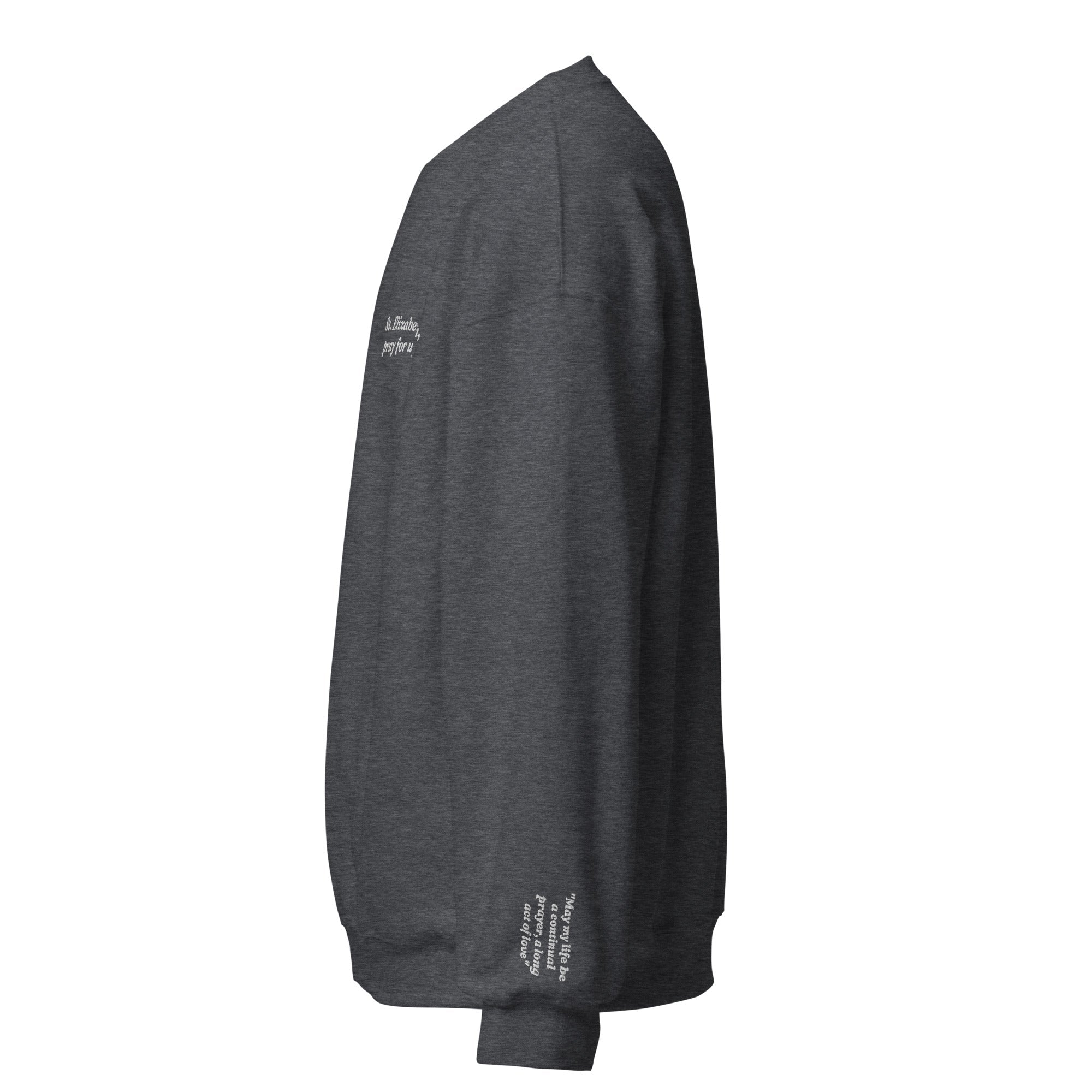 St. Elizabeth Unisex Embroidered Sweatshirt – White - Altar and Apparel - T - SHIRT