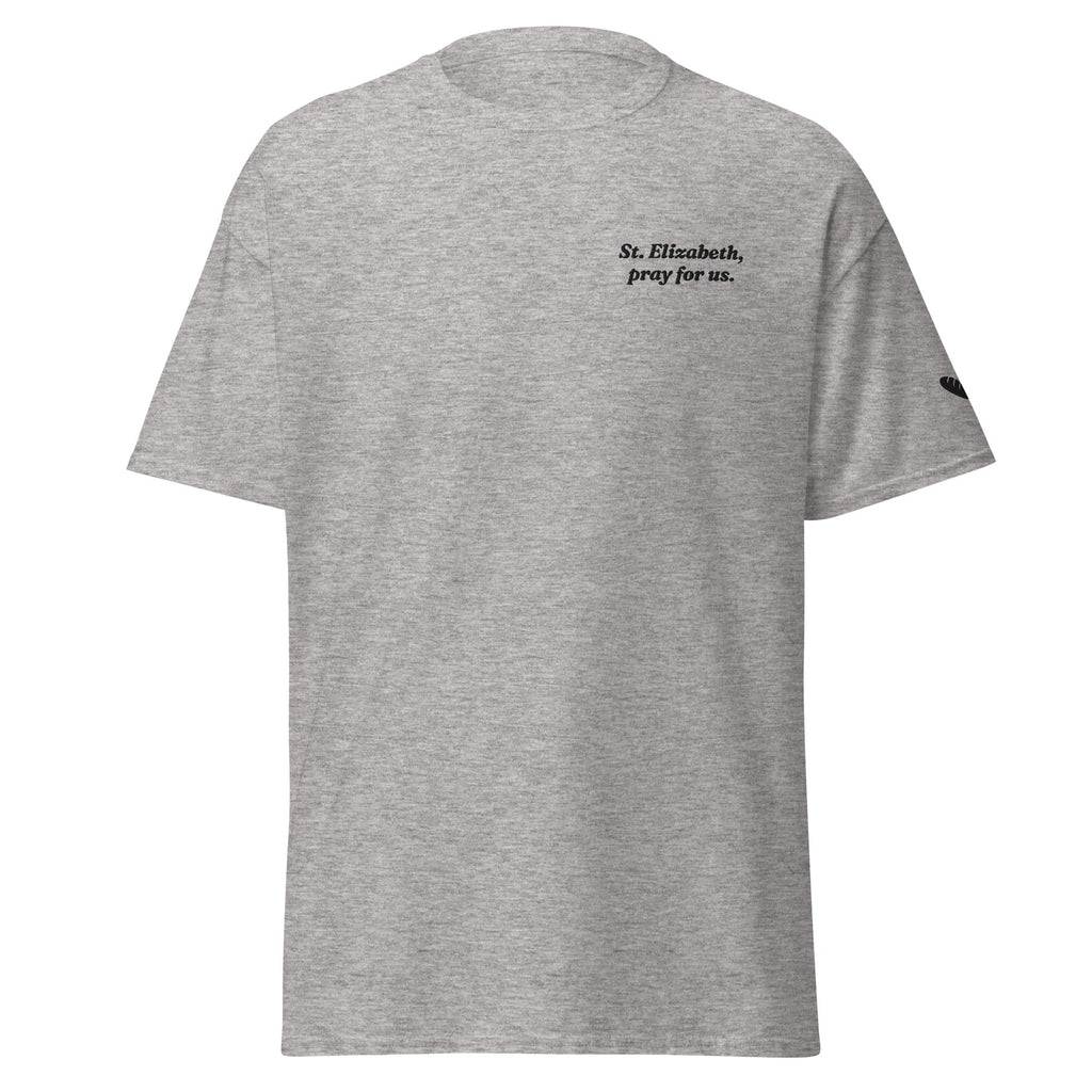 St. Elizabeth Unisex Embroidered T-Shirt – Black - Altar and Apparel - T - SHIRT