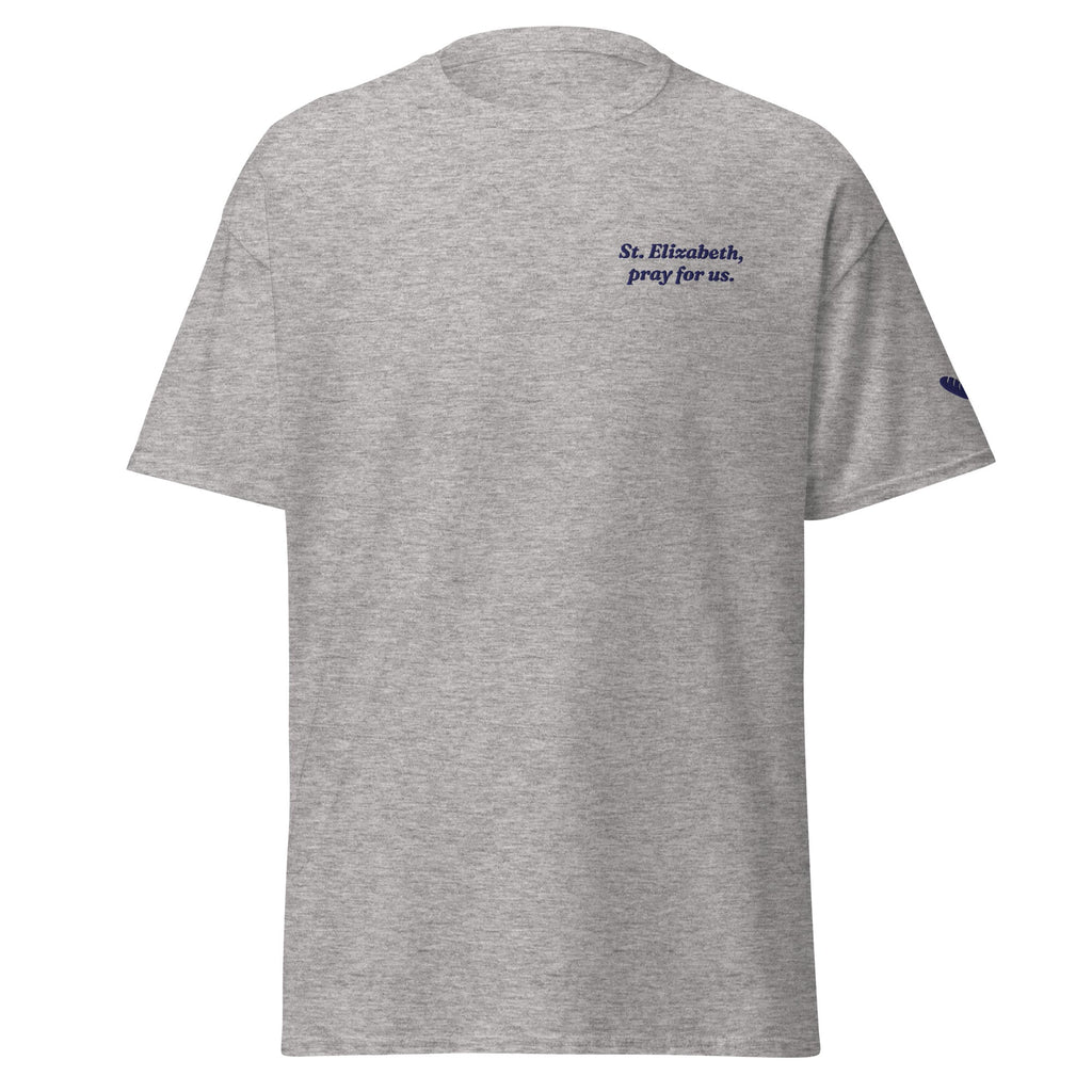 St. Elizabeth Unisex Embroidered T-Shirt – Navy Blue - Altar and Apparel - T - SHIRT