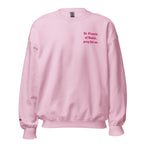 St. Francis Unisex Embroidered Sweatshirt – Pink - Altar and Apparel - T - SHIRT