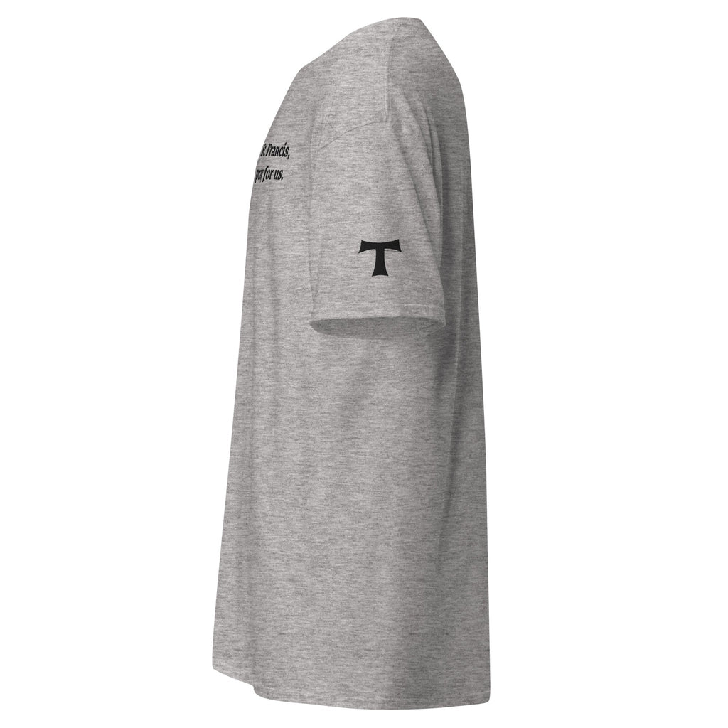 St. Francis Unisex Embroidered T-Shirt – Black - Altar and Apparel - T - SHIRT