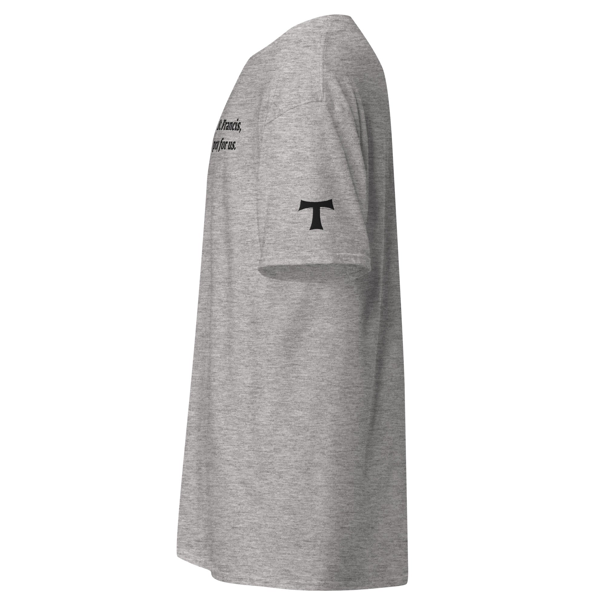 St. Francis Unisex Embroidered T-Shirt – Black - Altar and Apparel - T - SHIRT
