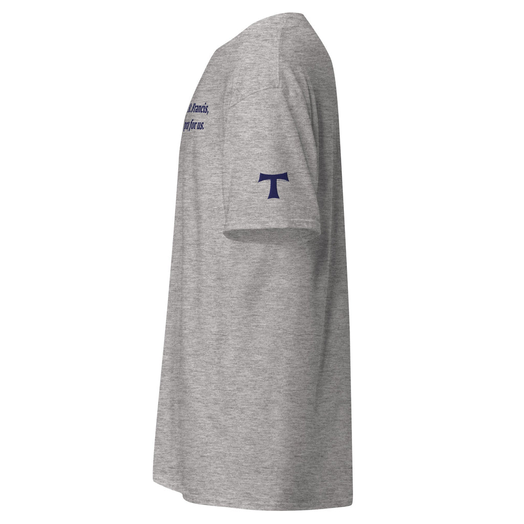 St. Francis Unisex Embroidered T-Shirt – Navy Blue - Altar and Apparel - T - SHIRT