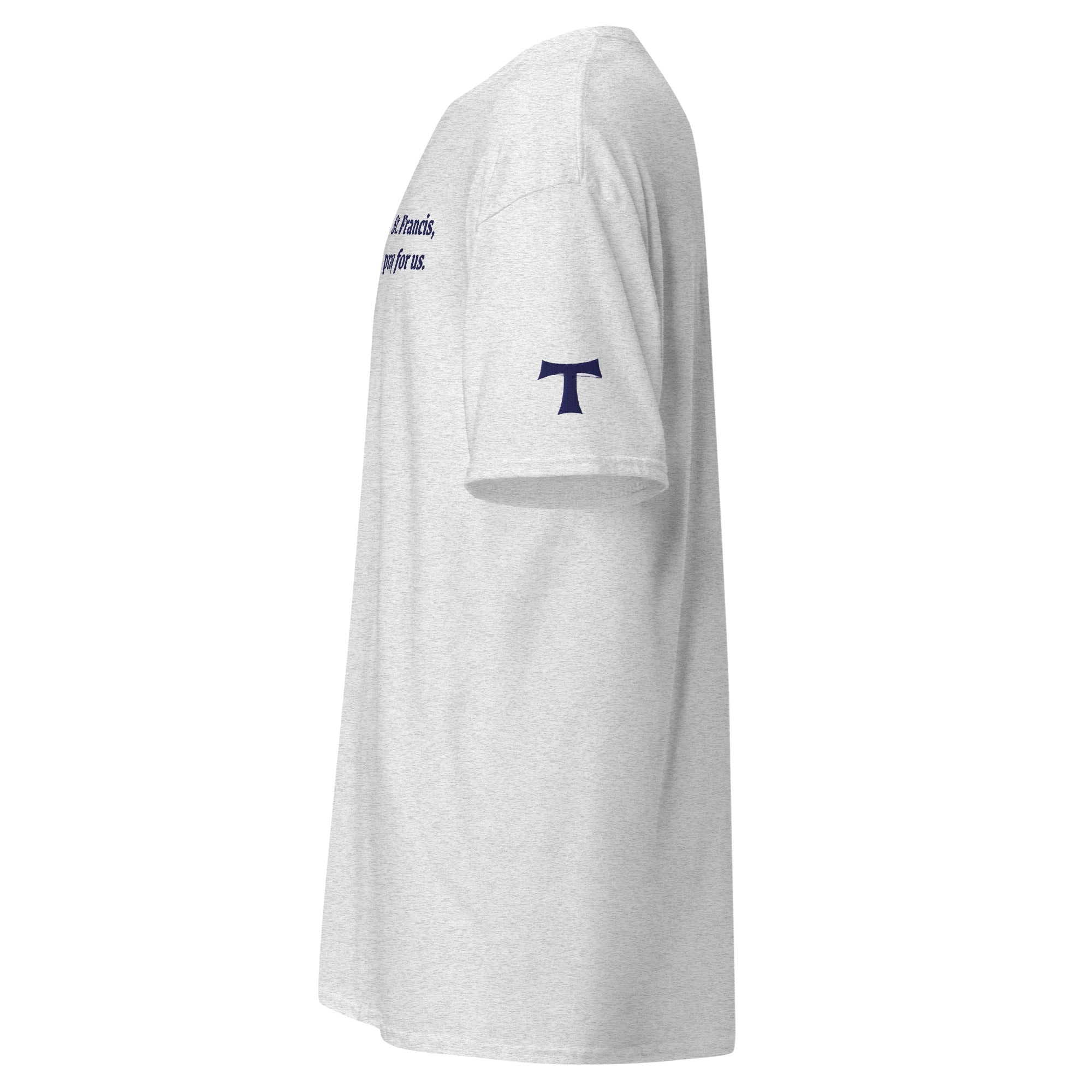 St. Francis Unisex Embroidered T-Shirt – Navy Blue - Altar and Apparel - T - SHIRT