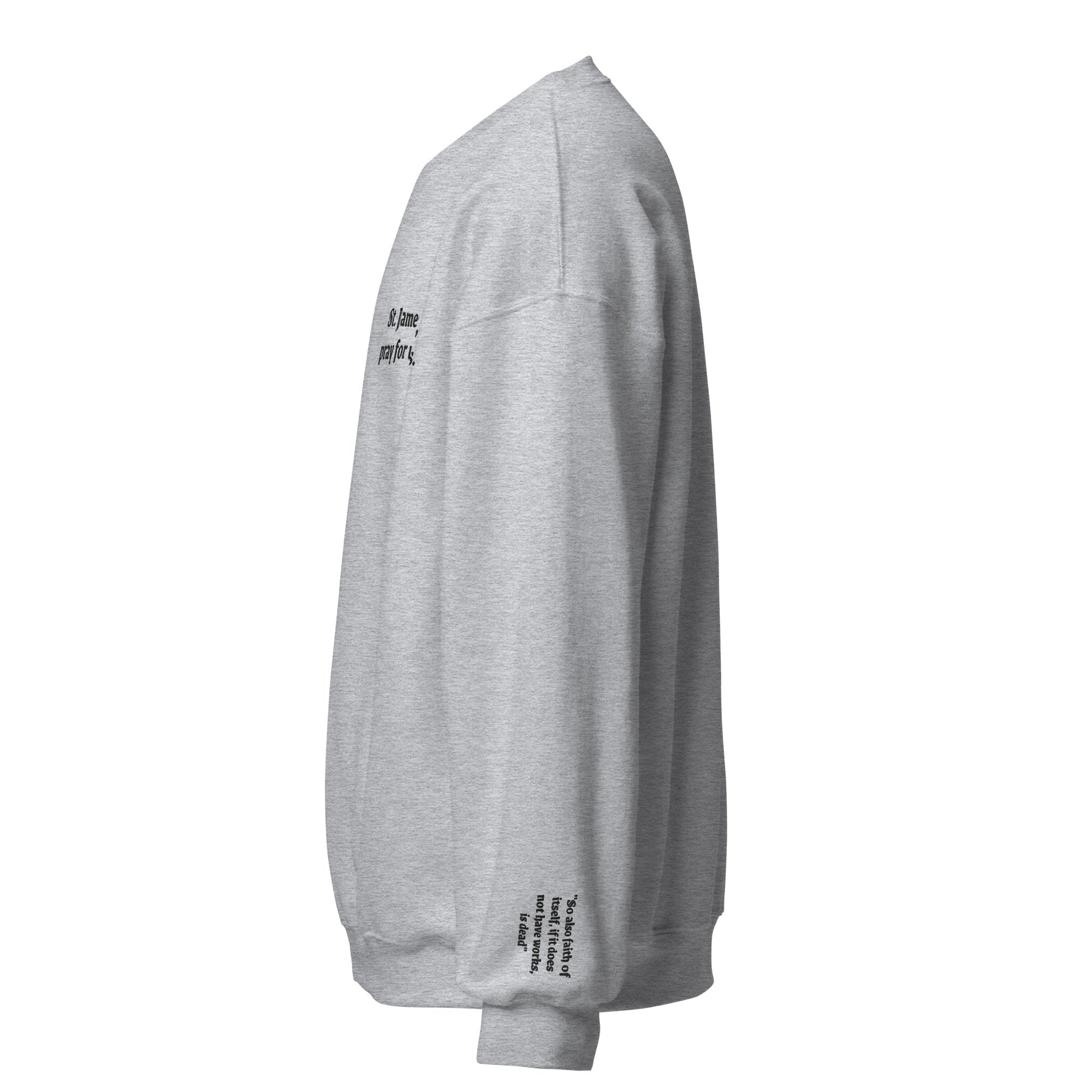 St. James Unisex Embroidered Sweatshirt – Black - Altar and Apparel - T - SHIRT