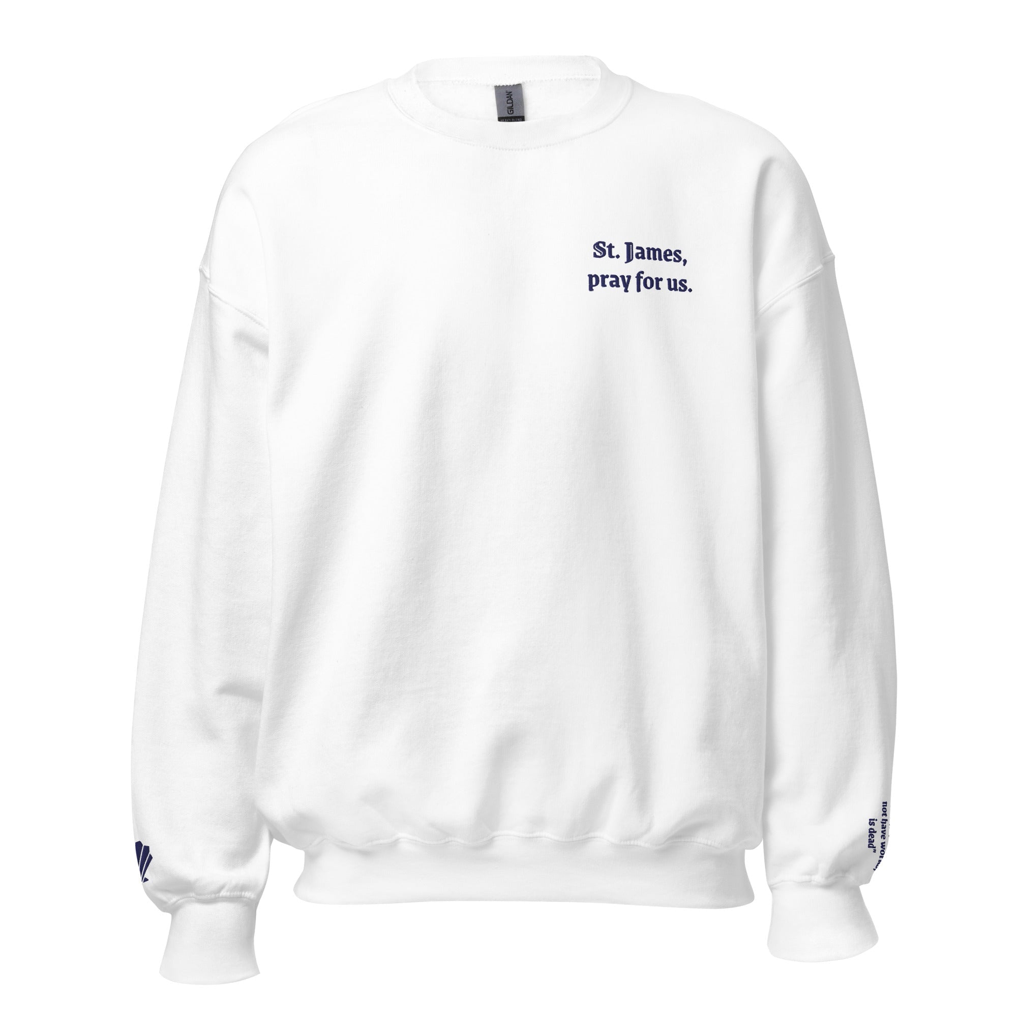 St. James Unisex Embroidered Sweatshirt – Navy Blue - Altar and Apparel - T - SHIRT