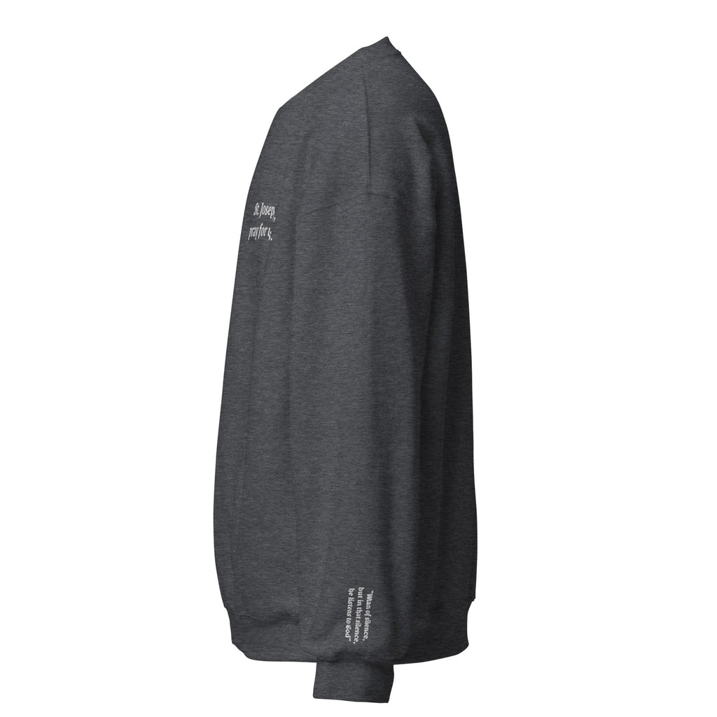 St. Joseph Unisex Embroidered Sweatshirt – White - Altar and Apparel - T-SHIRT
