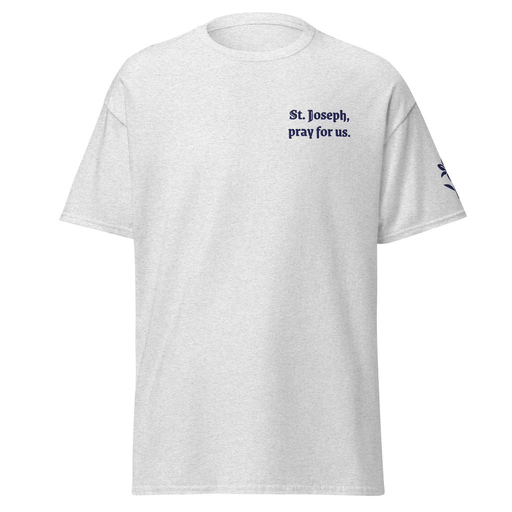 St. Joseph Unisex Embroidered T-Shirt – Navy Blue - Altar and Apparel - T - SHIRT