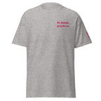 St. Joseph Unisex Embroidered T-Shirt – Pink - Altar and Apparel - T - SHIRT