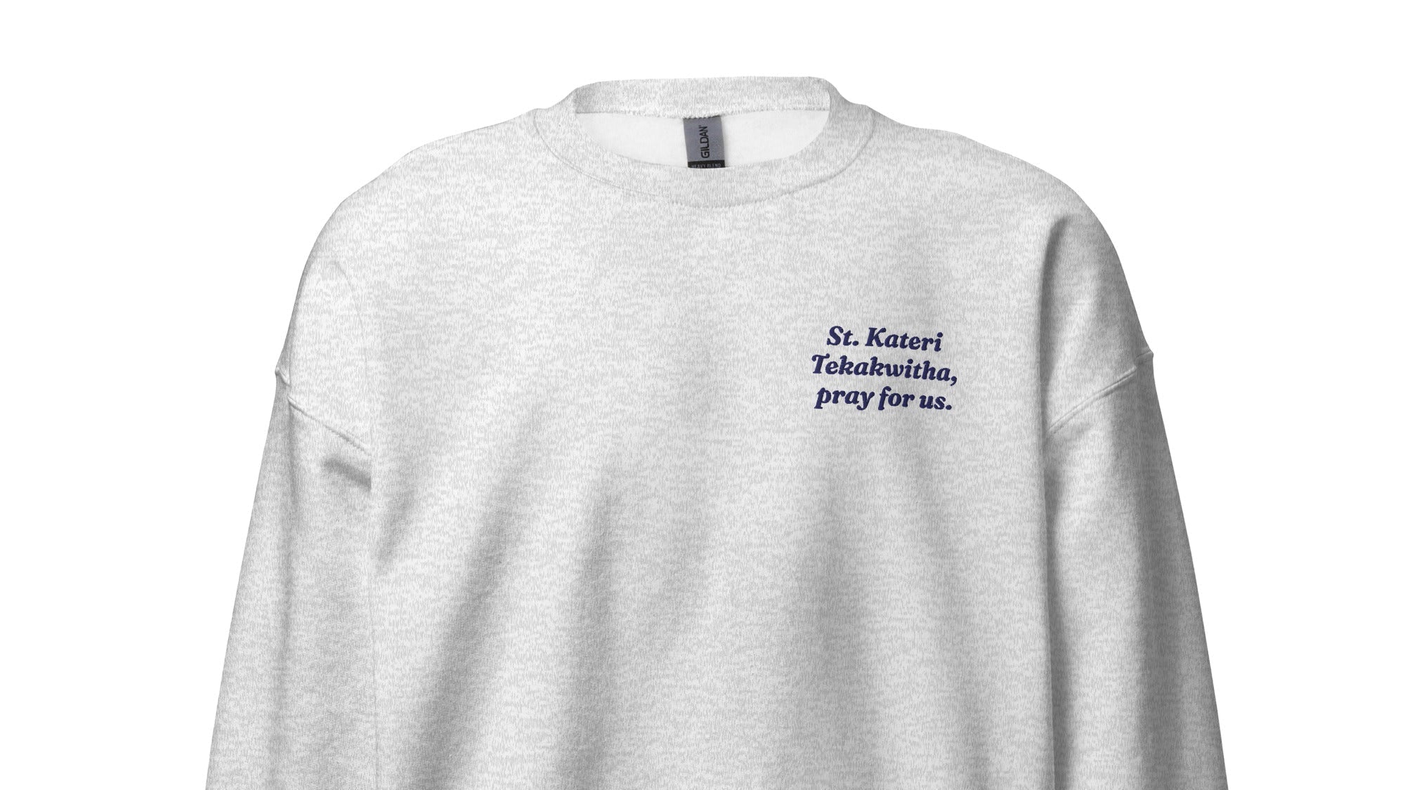 St. Kateri Tekakwitha Unisex Embroidered Sweatshirt – Navy Blue - Altar and Apparel - T - SHIRT
