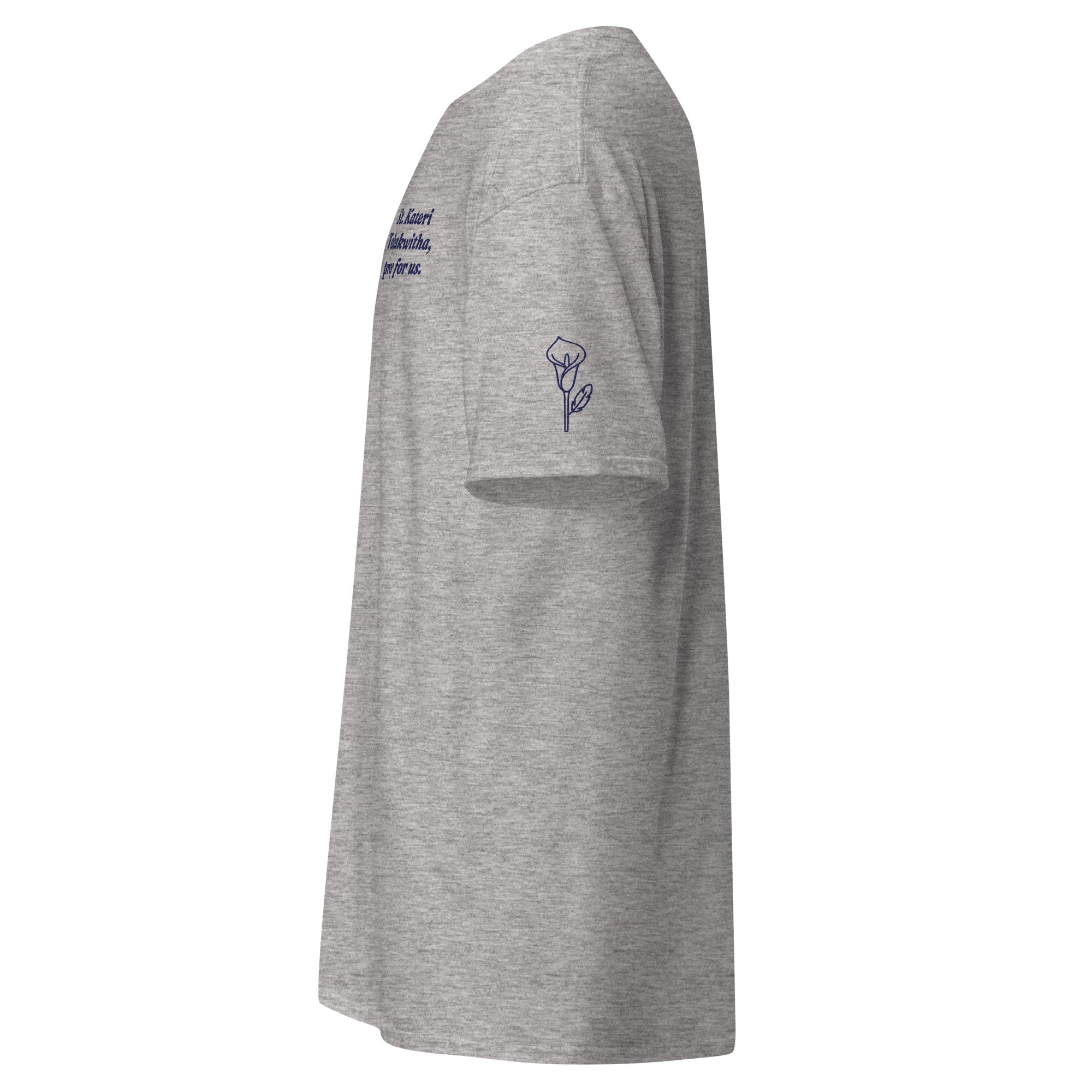 St. Kateri Tekakwitha Unisex Embroidered T-Shirt – Navy Blue - Altar and Apparel - T - SHIRT