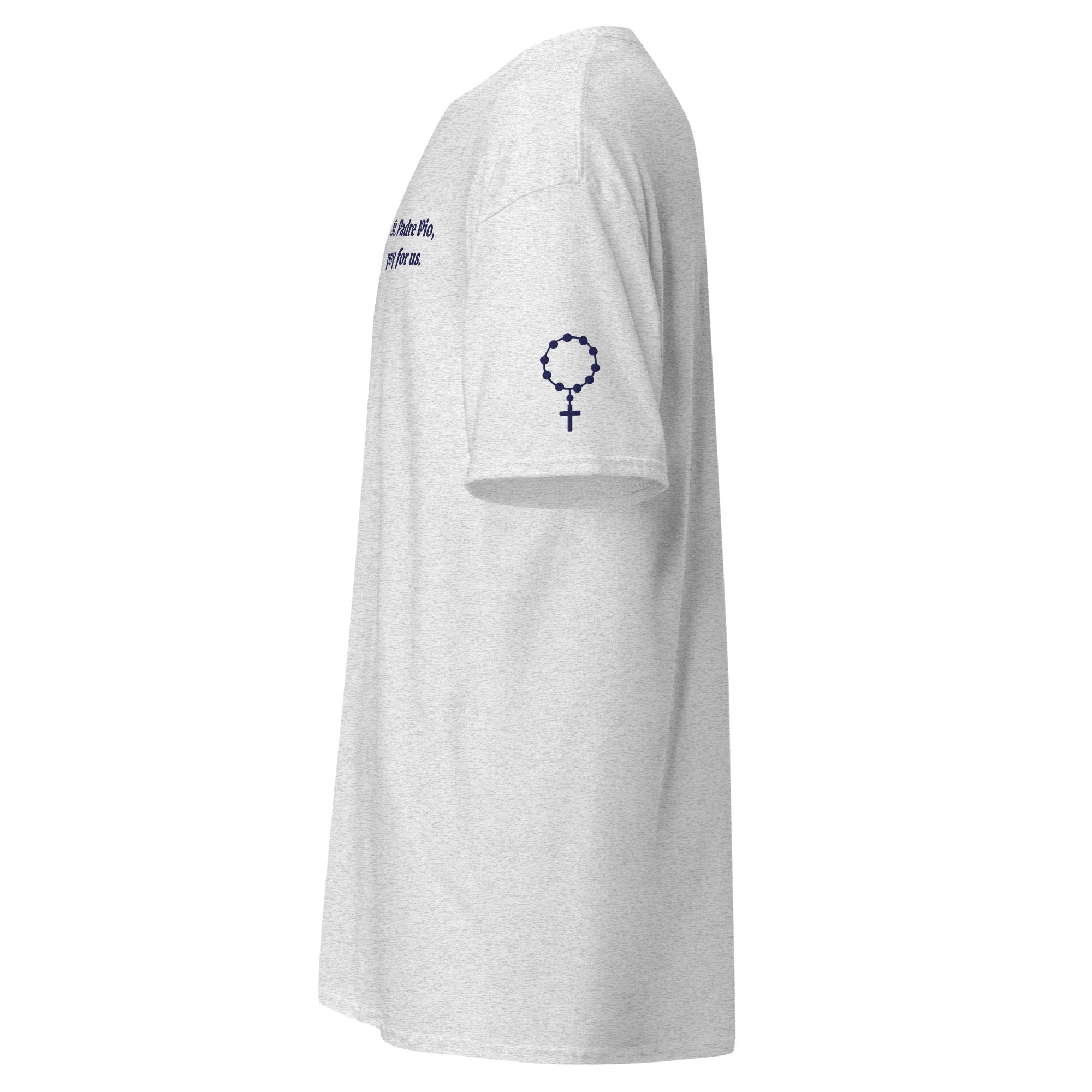 St. Padre Pio Unisex Embroidered T-Shirt – Navy Blue - Altar and Apparel - T - SHIRT