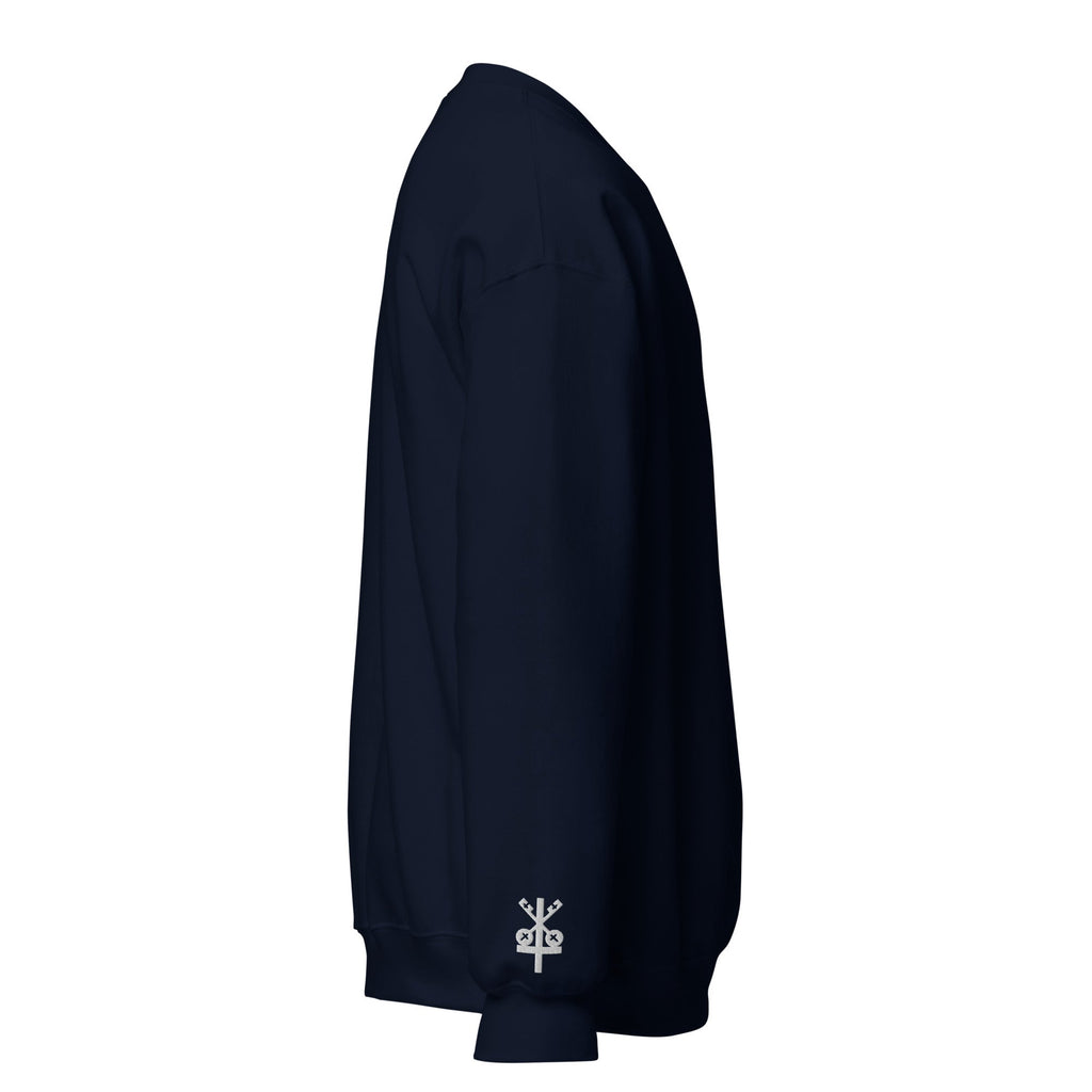 St. Peter Unisex Embroidered Sweatshirt – White - Altar and Apparel - T - SHIRT