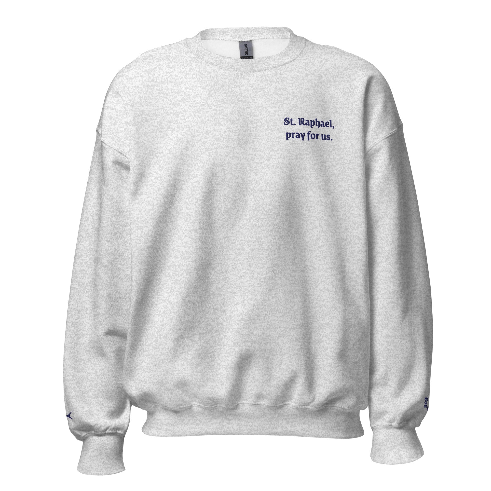 St. Raphael Unisex Embroidered Sweatshirt – Navy Blue - Altar and Apparel - T - SHIRT