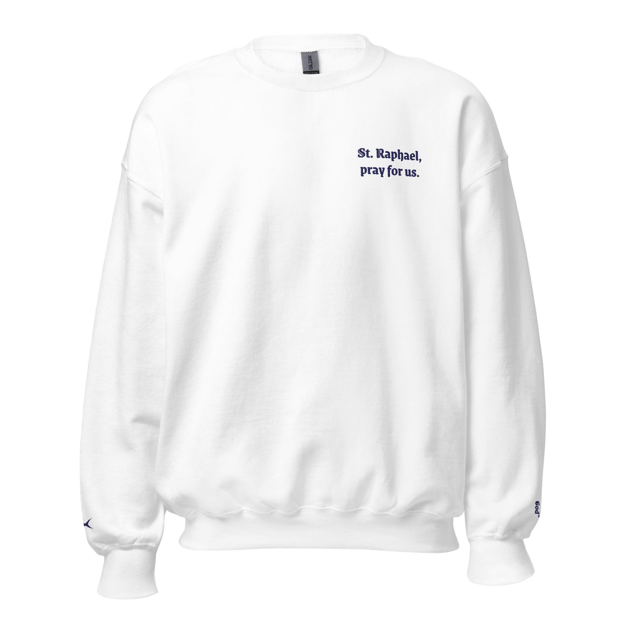 St. Raphael Unisex Embroidered Sweatshirt – Navy Blue - Altar and Apparel - T - SHIRT