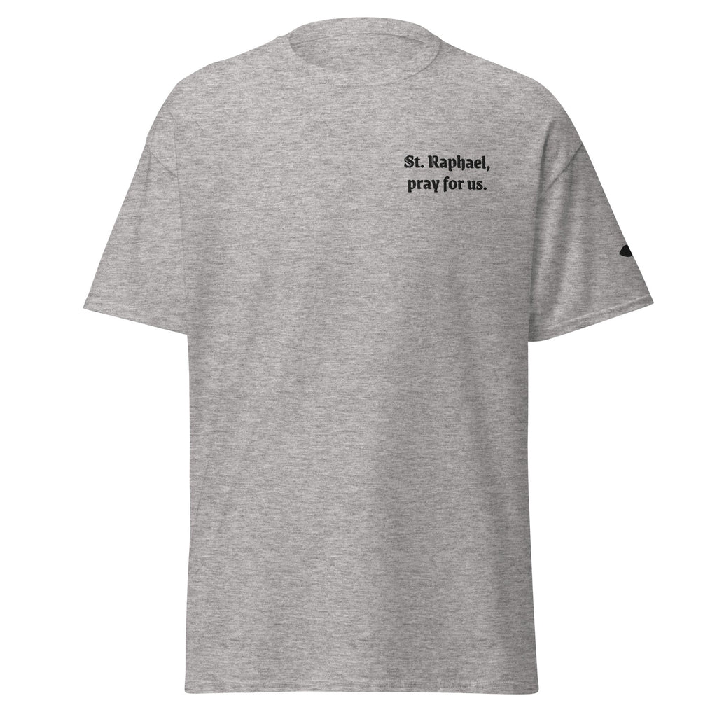 St. Raphael Unisex Embroidered T-Shirt – Black - Altar and Apparel - T - SHIRT