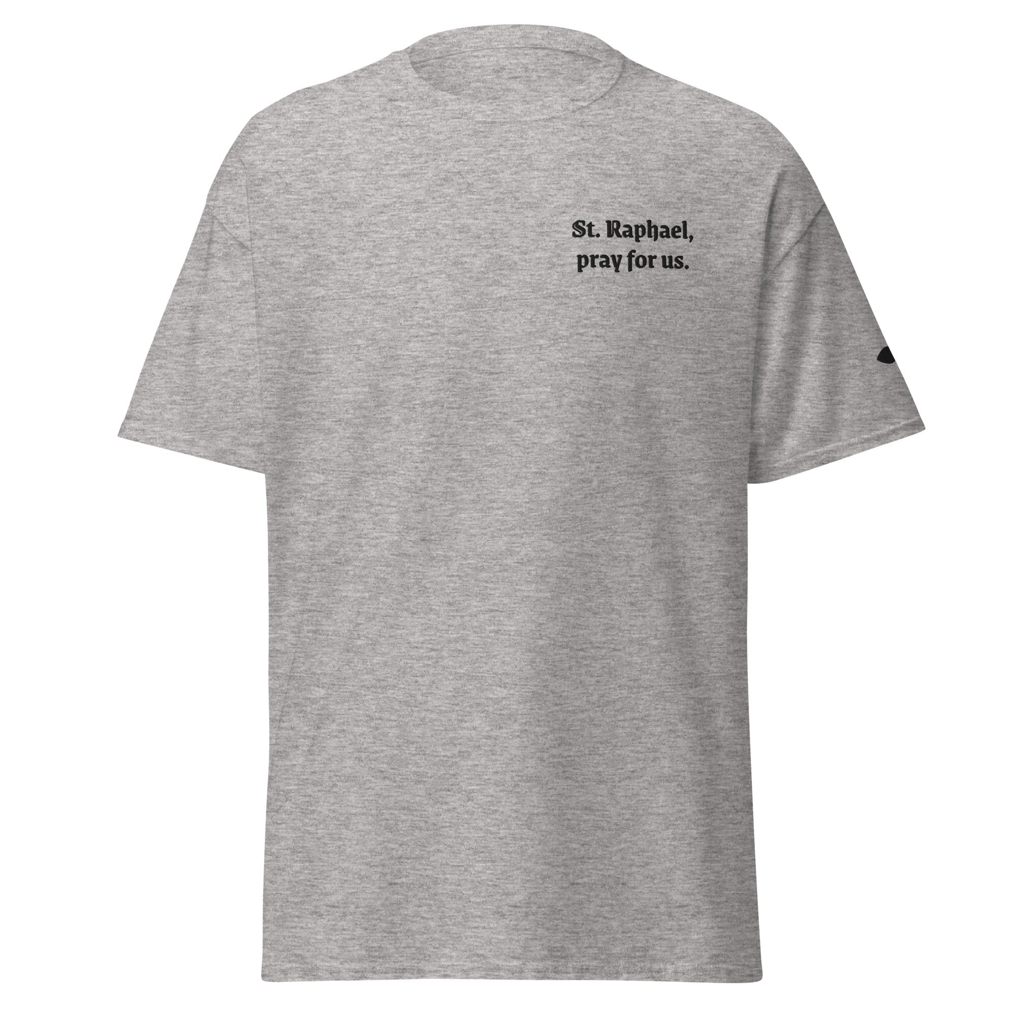 St. Raphael Unisex Embroidered T-Shirt – Black - Altar and Apparel - T - SHIRT