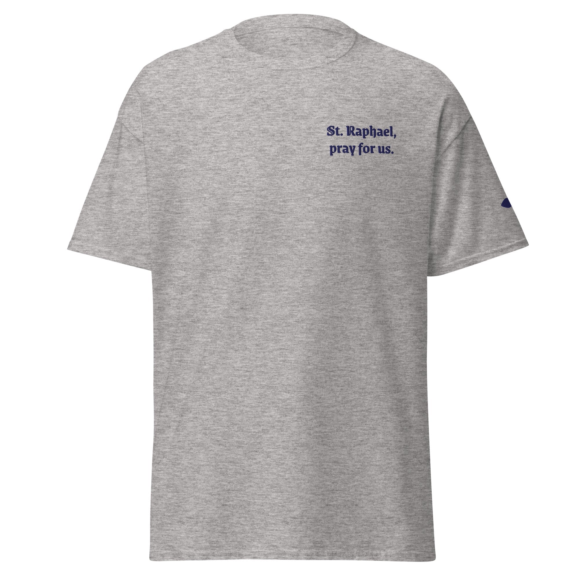 St. Raphael Unisex Embroidered T-Shirt – Navy Blue - Altar and Apparel - T - SHIRT