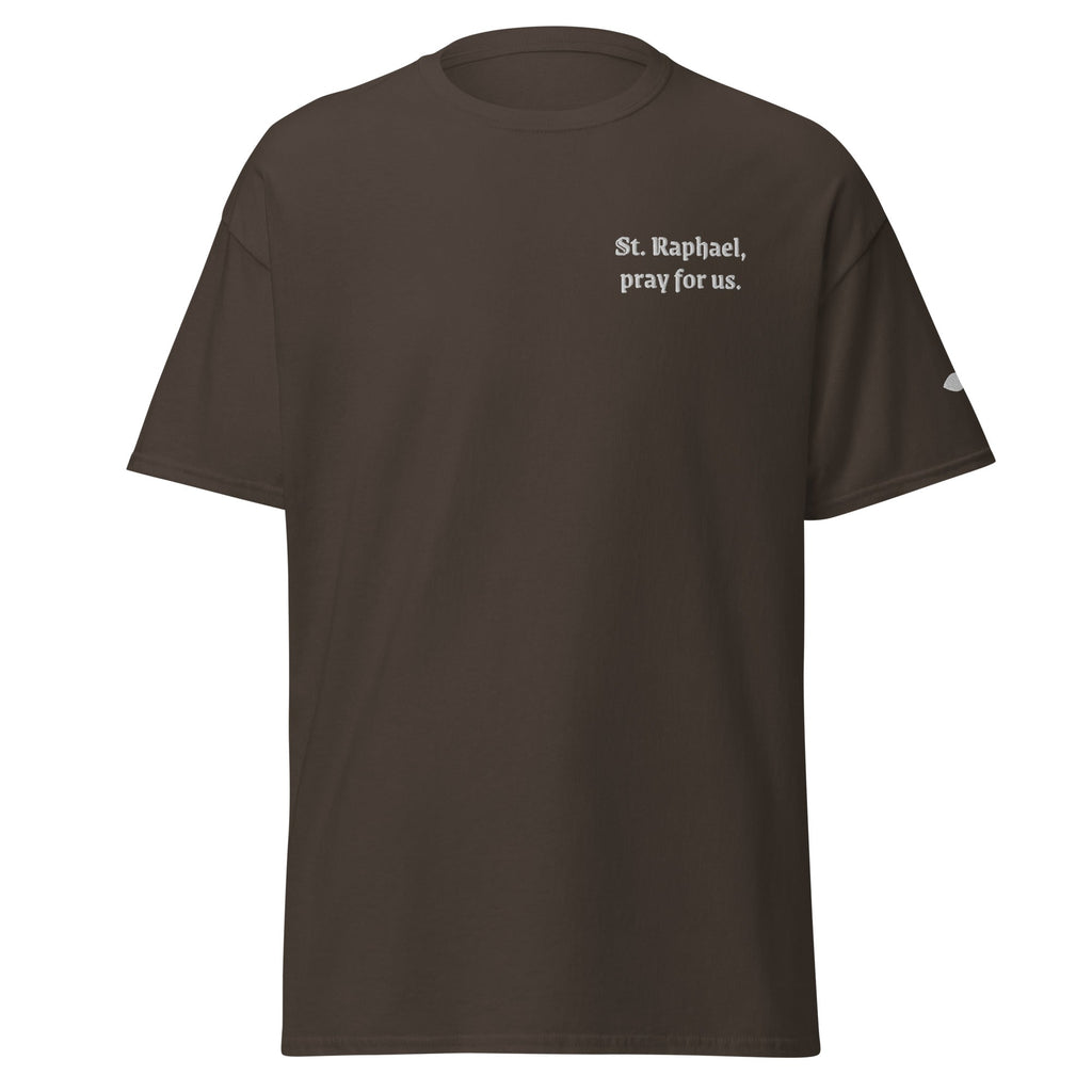 St. Raphael Unisex Embroidered T-Shirt – White - Altar and Apparel - T - SHIRT