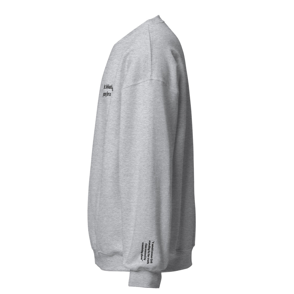 St. Sebastian Unisex Embroidered Sweatshirt – Black - Altar and Apparel - T - SHIRT