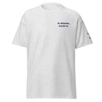 St. Sebastian Unisex Embroidered T-Shirt – Navy Blue - Altar and Apparel - T - SHIRT