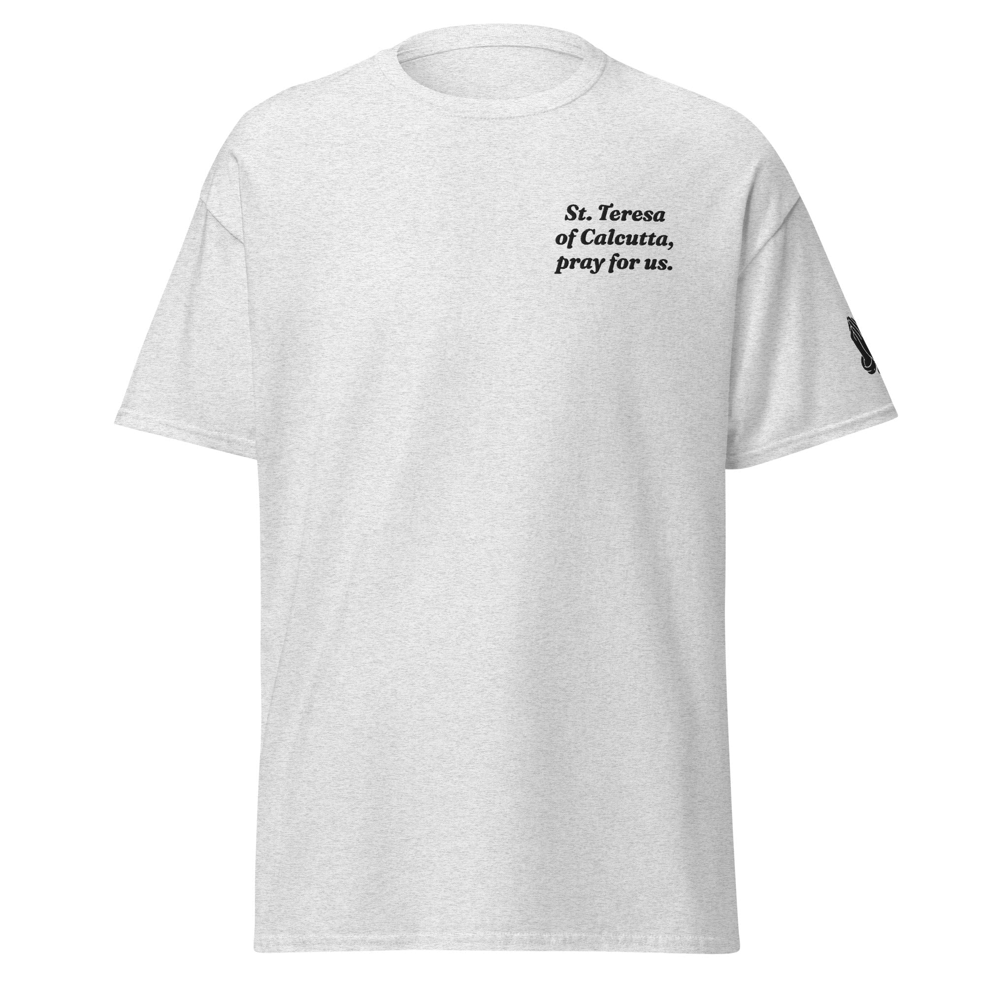 St. Teresa of Calcutta Unisex Embroidered T-Shirt – Black - Altar and Apparel - T - SHIRT