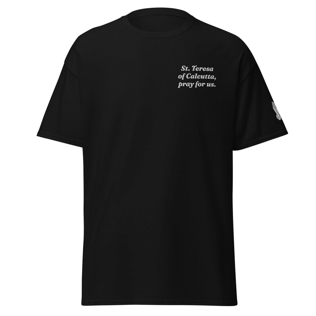 St. Teresa of Calcutta Unisex Embroidered T-Shirt – White - Altar and Apparel - T - SHIRT